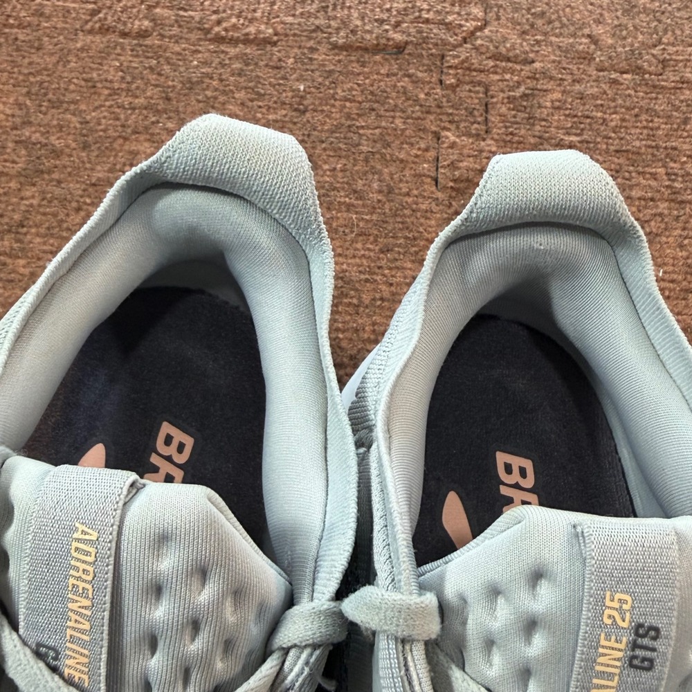 A+ Brooks Adrenaline GTS 25 Womens Running Shoes Grey Peach Size 8.5 1204431B032 - Picture 8 of 11